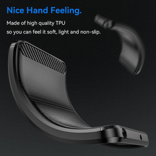 Techsuit Carbon Bumper Silicone / Plastic Black (Honor X5C Plus)