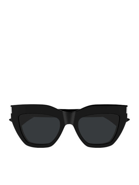 Ysl Women's Sunglasses with Black Plastic Frame and Black Lens SL 759 001