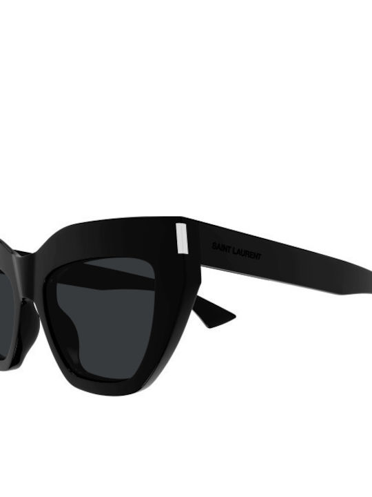 Ysl Women's Sunglasses with Black Plastic Frame and Black Lens SL 759 001
