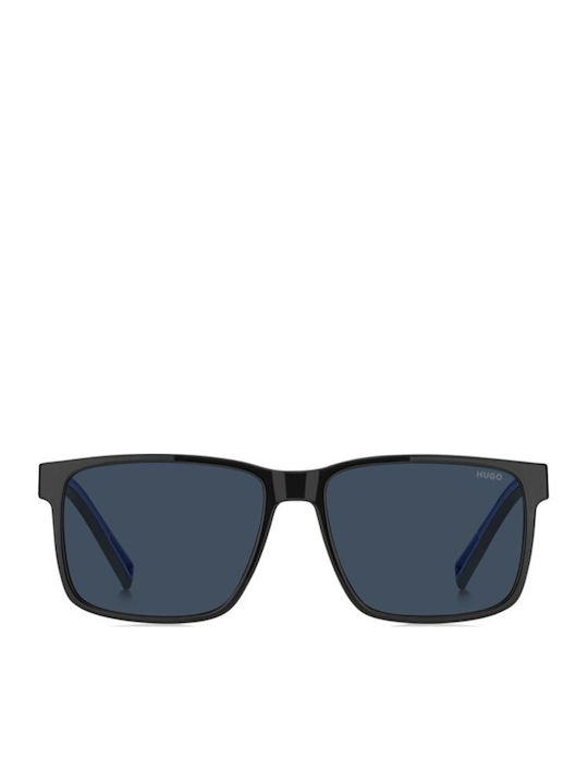 Boss Men's Sunglasses with Black Plastic Frame and Blue Lens HG 1369/S KB7/KU
