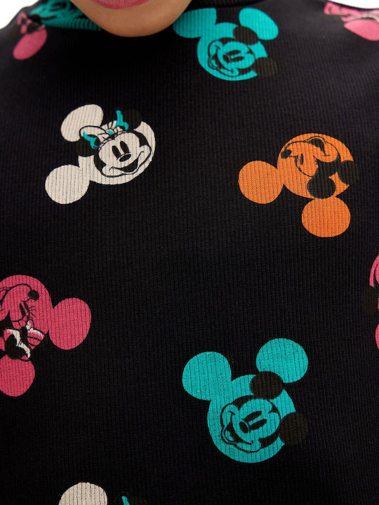 Aroa Mickey Παιδικό Φόρεμα Μαύρο