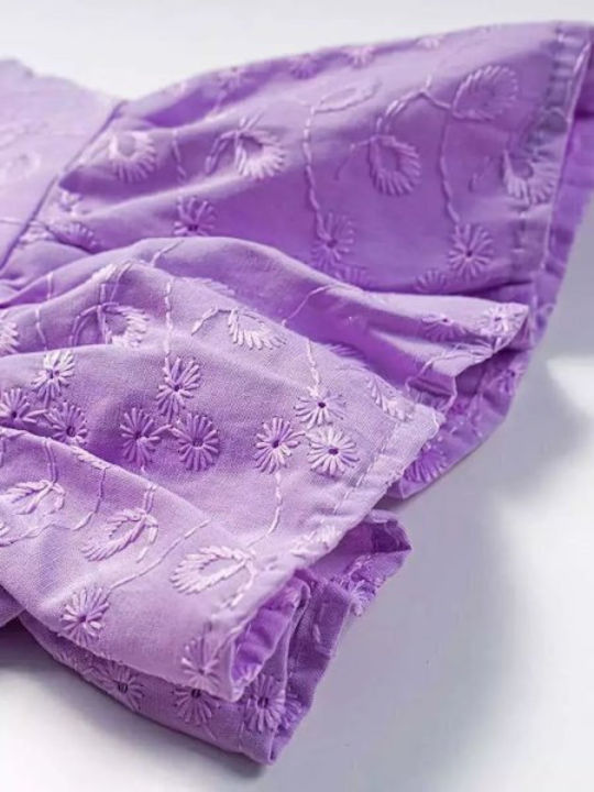 Children's Dress Short Sleeve Lilac