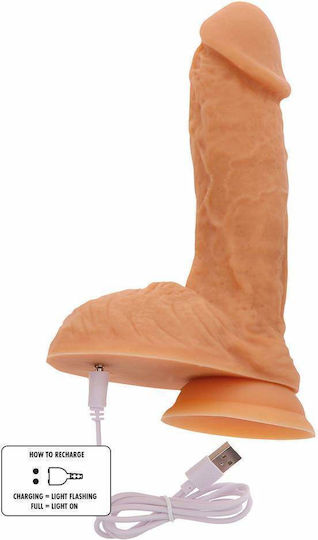 ToyJoy Get Real Naked Realistic Vibrator with Remote Control 17cm Beige