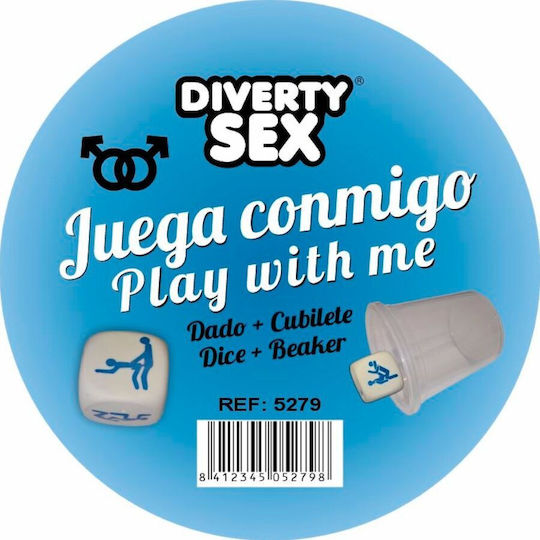 White Position Dice In A Plastic Jar Guys