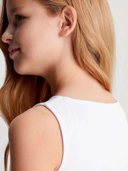 Kinderkleid Ärmellos White