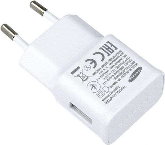 Samsung Încărcător cu Cablu Integrat cu Port USB-A USB-C 7.75W Albς (Ep-ta50ewe)