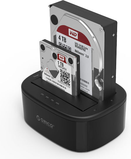 Orico Stație De Andocare Hdd Ssd De Stocare 2 Bay Clone 2.5/3.5 Usb 3.0 6228us3-c