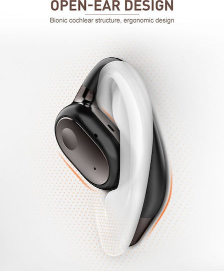 Ldnio T11 Open Ear Bluetooth Handsfree Ακουστικά με Αντοχή στον Ιδρώτα και Θήκη Φόρτισης Μαύρα