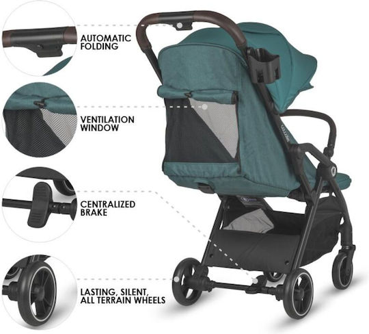 Smart Baby Arella Καρότσι Μωρού Kατάλληλο για Nεογέννητο Jet Black 7.8kg 324033160