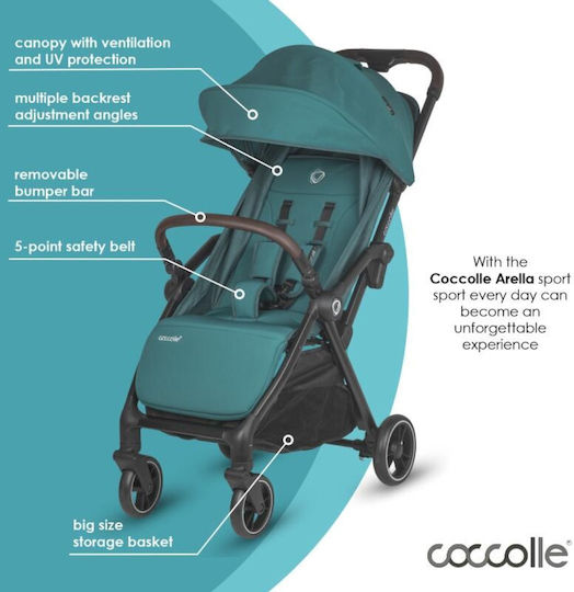 Smart Baby Arella Καρότσι Μωρού Kατάλληλο για Nεογέννητο Jet Black 7.8kg 324033160