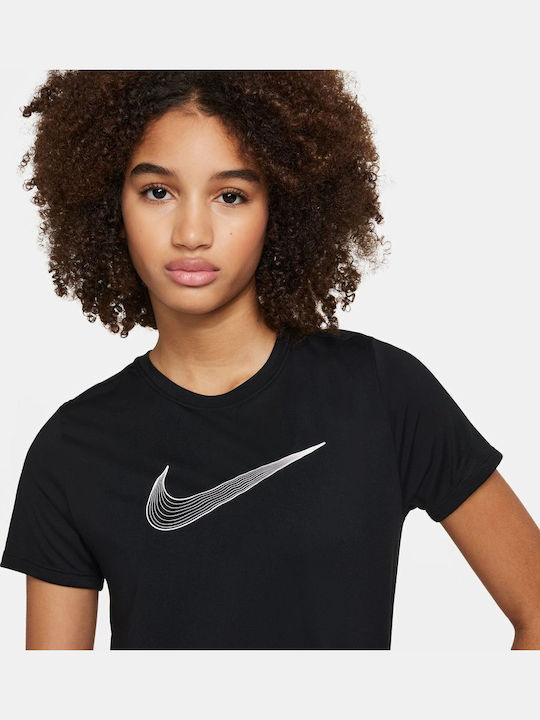 Детска тениска Dri-Fit Черен