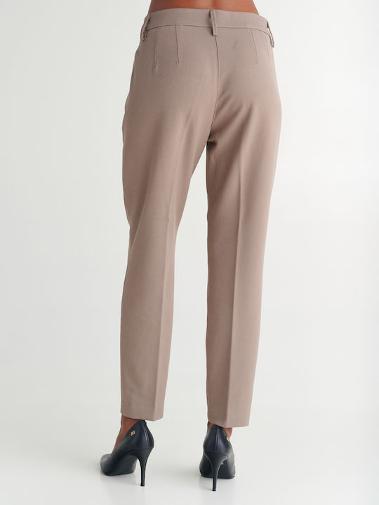 Patrizia Women's Fabric Trousers Beige