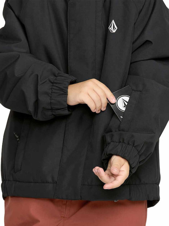 Little Flurry Insulated Παιδικό Casual Μπουφάν με Κουκούλα Black
