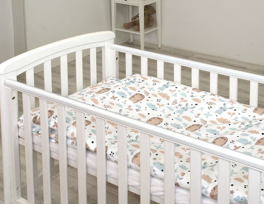 Amy Baby Crib Bedding Set 3pcs Blue