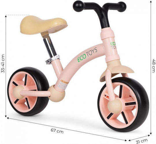 Ecotoys Bicicletă de Echilibru pentru Copii LC-V1252 Roz