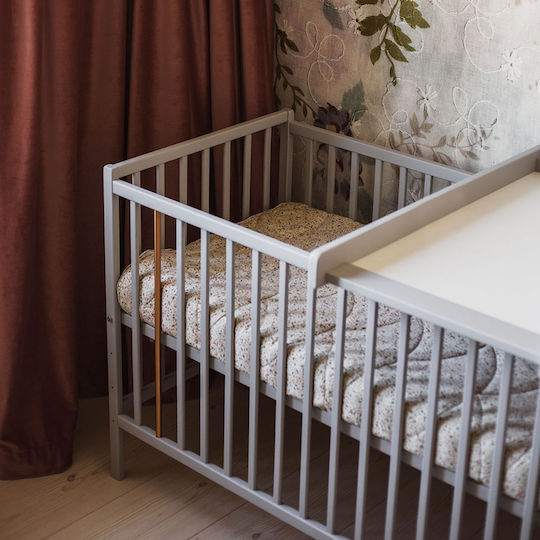 Woodies Safe Dreams Hard Changing Pad made of Wood Gray for Bed 51x86cm