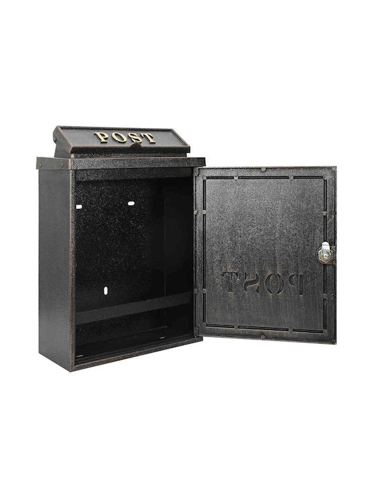 vidaXL Office Waste Bin Black 13x41x29cm
