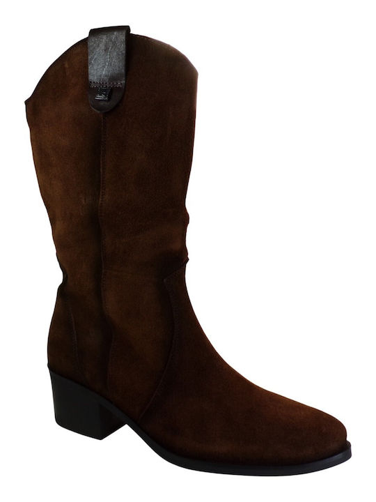 Leather Women's Boots Brown