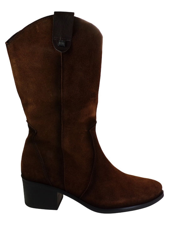 Leather Women's Boots Brown