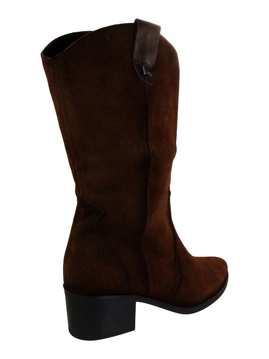 Leather Women's Boots Brown