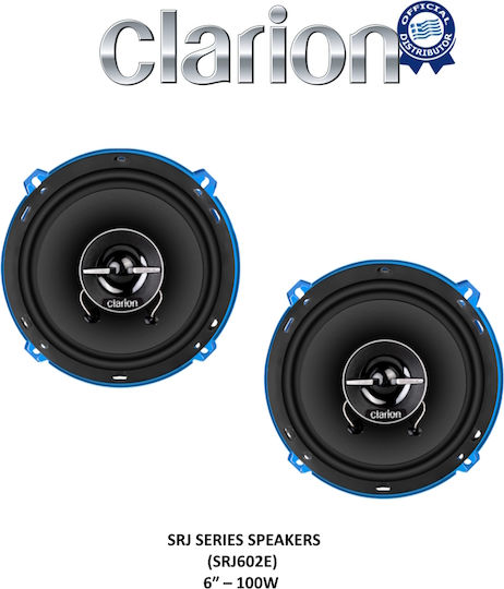 Clarion Set Boxe Auto SRJ602E 6" cu 100W RMS (2 căi)