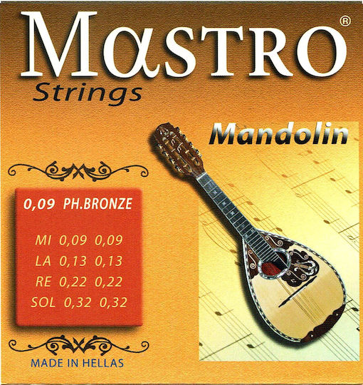 Mastro 009 Phosphor-Bronze Einstellen Für Mandolinsaiten 9 - 32