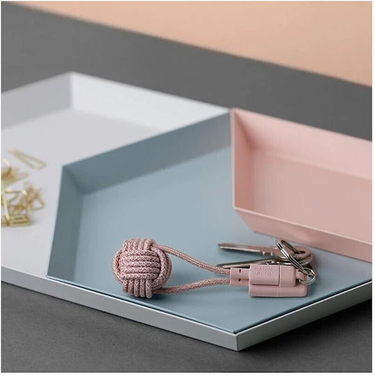 Native Union Keychain USB to Lightning Cable Ροζ 0.2m