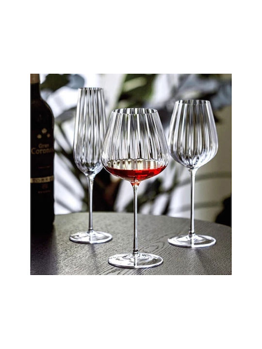 Bohemia Set Gläser für Weißwein aus Kristall in Weiß Farbe 400ml 6Stück