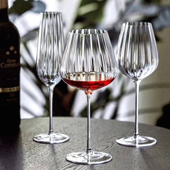 Bohemia Set Gläser für Weißwein aus Kristall in Weiß Farbe 400ml 6Stück