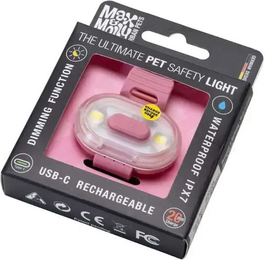 Max Molly Светлинен Протектор За Куче Matrix Ultra Led-Safety Light Розов