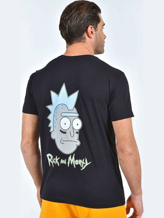 Clever Rick Morty T-shirt Ct-24260 Black Clever Rick Morty T-shirt Ct-24260 Black