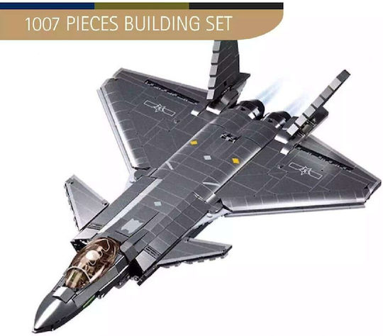 Sluban Building Blocks Stealth Aircraft J20 For 12+ Years 1007 Pieces