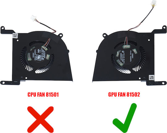 Laptop Fan GPU Cooling Fan MSI Stealth 14 AI Studio A1V A13UDX A13VE A13VF A13VG A1VGG A1VFG A1VEG MS-14K1 MS-14K2 BS5412HS-U6L BS5412HS-U6H BS5412HS-U6T 4pin Code 81502