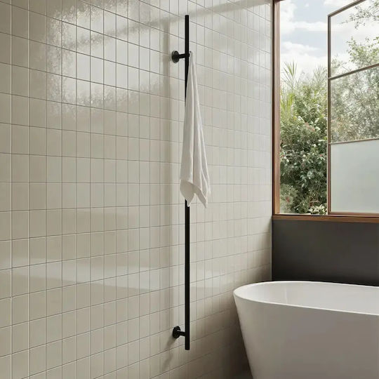 Create Șină electrică pentru prosoape 120W 150x12.5cm Negru