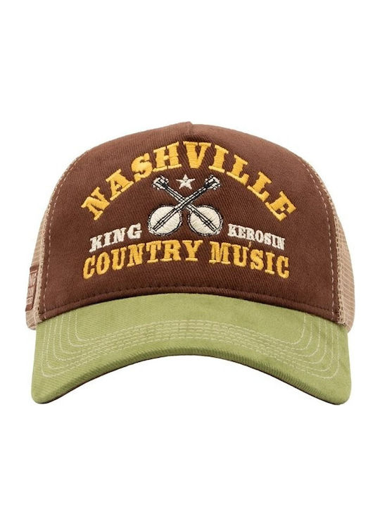 King Kerosin Καπέλο Nashville Cap Black&brown King Kerosin Καπέλο Nashville Cap Black&brown