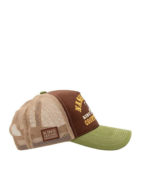 King Kerosin Nashville Cap Schwarz Braun