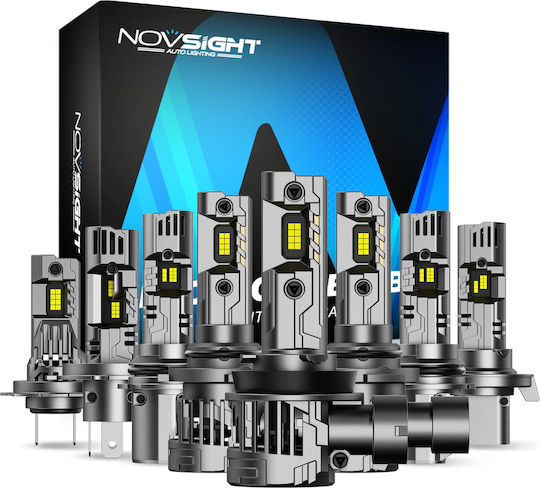 NovSight Car Lamp H4 Canbus LED 6500K Cold White 12V 100W