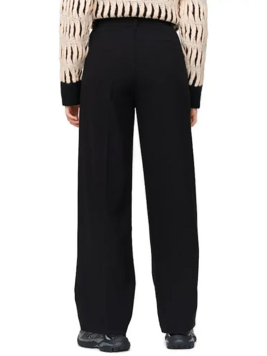 Women's Fabric Trousers Black