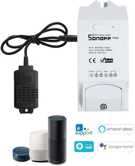 Sonoff Temperature Humidity Sensor Si7021 Wifi 2.5mm Black