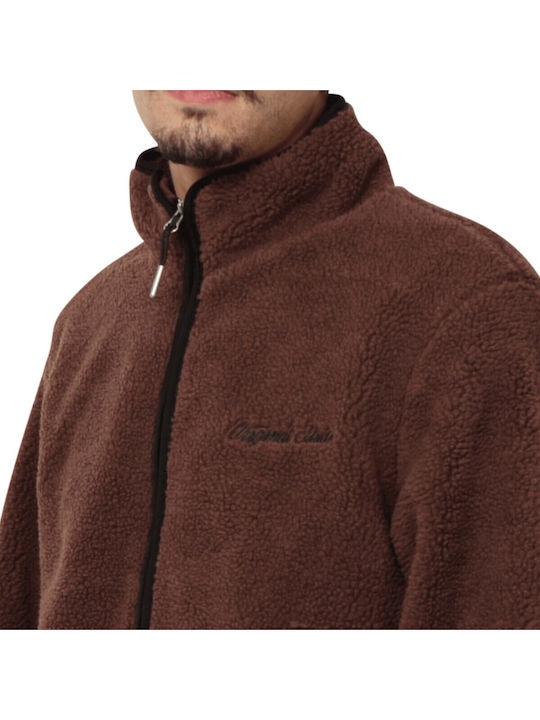 Ανδρική Ζακέτα Fleece Μπορντώ