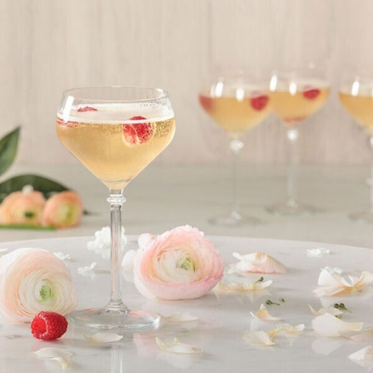 Secret de Gourmet Set Pahare De Sampanie Cu Picior Din Sticlă 320ml 4 Bucăți