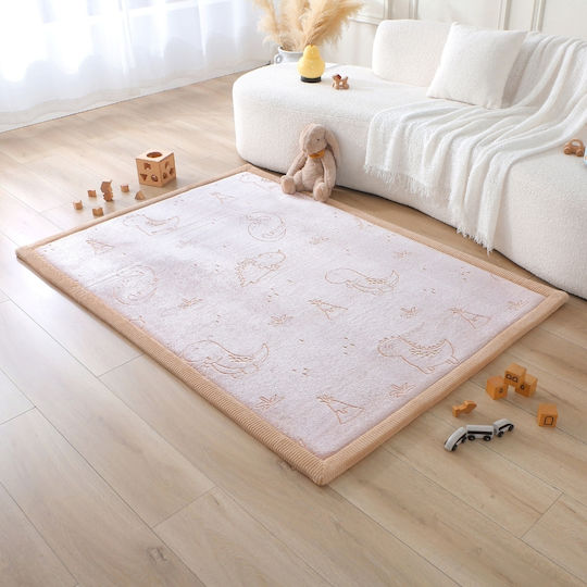 Hakuna Matte Ръчно Изработен Детски Килим Оранжев 170x120см С Дебелина 25мм