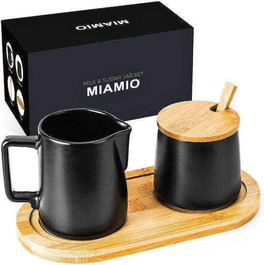 Miamio Σετ Γαλατιέρα & Ζαχαριέρα Σερβιρίσματος Κεραμική Μαύρη Miamio Σετ Γαλατιέρα & Ζαχαριέρα Σερβιρίσματος Κεραμική Μαύρη