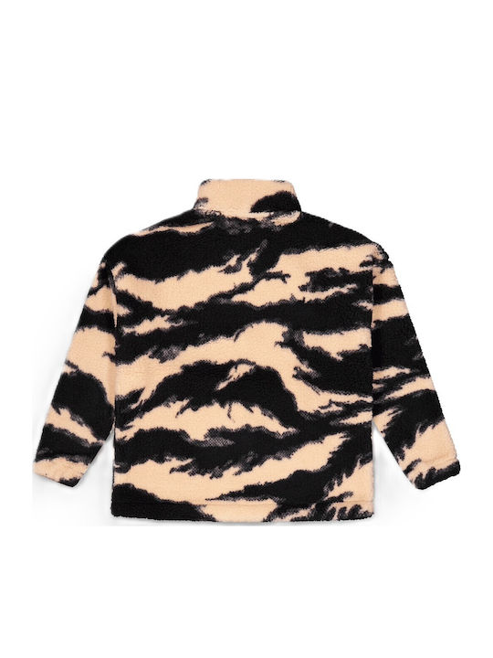 Fleece Jachetă de damă cu Fermoar Shadow Print