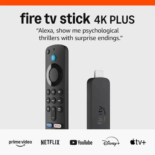 Amazon Smart TV Stick Fire TV Stick 4K Plus 4K UHD Bluetooth / Wi-Fi / HDMI Alexa Compatible