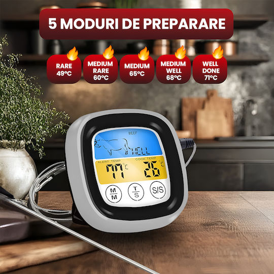 Ψηφιακό Θερμόμετρο Φούρνου με Ακίδα +20°C / +20°C Ψηφιακό Θερμόμετρο Φούρνου με Ακίδα +20°C / +20°C