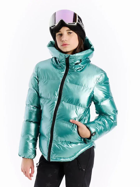 Детско Ежедневно Яке с Подплата и Качулка Glacial Blue Snowjacket
