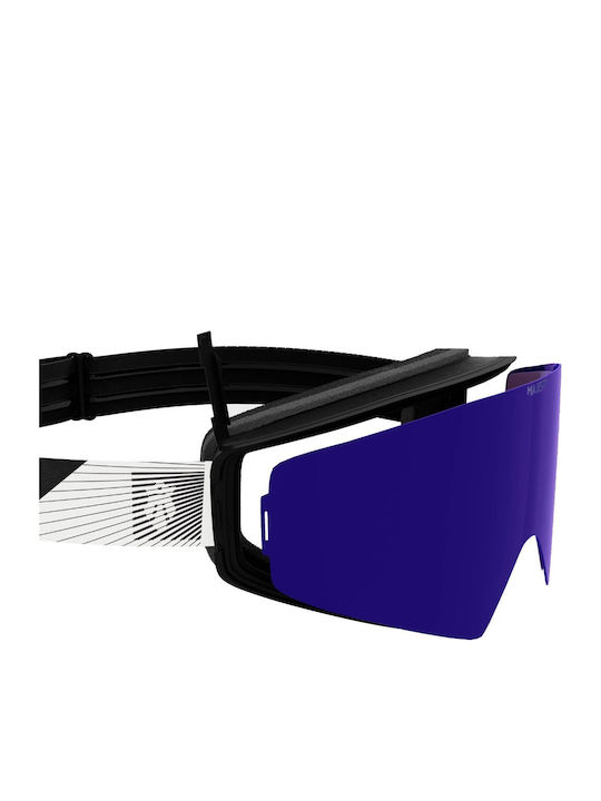 Majesty Μάσκα Σκι & Snowboard Ενηλίκων Μαύρη με Φακό σε Μαύρο Χρώμα