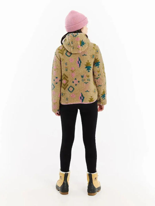 Παιδική Ζακέτα Fleece με Κουκούλα Vintage Pink