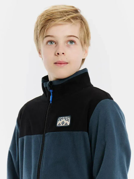 Kids Cardigan Fleece Twilight Navy
